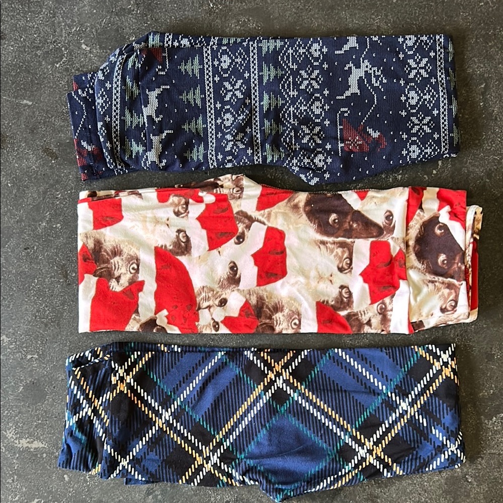 Cozy Kids Leggings Set - Holiday Trio